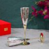 Wine Glasses - Brass Nufri