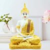 Meditating Buddha - Gold & White