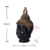 head buddha golden black