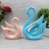 Swan Pair - Blue & Pink