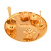 Ganesh Pooja Thali Set - Golden Brass