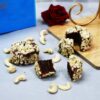 Oreo Filling Dates Barfi with Cashew Coating