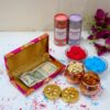 Holi colours , Cash box with Copper handi