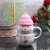 Snowman Mug with Silicone Cap