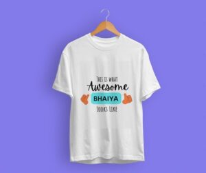 Awesome Bhaiya Bhabhi T shirts for Rakshabandhan