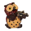 JAIPUR ACE Marble Owl Showpiece/Figurines/Statues for Good Luck | Playing Musical Instruments for Home & Office Decor | Decorative & Gifting Items (Set of 4 Owl Set), Multicolor