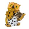 JAIPUR ACE Marble Owl Showpiece/Figurines/Statues for Good Luck | Playing Musical Instruments for Home & Office Decor | Decorative & Gifting Items (Set of 4 Owl Set), Multicolor