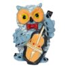 JAIPUR ACE Marble Owl Showpiece/Figurines/Statues for Good Luck | Playing Musical Instruments for Home & Office Decor | Decorative & Gifting Items (Set of 4 Owl Set), Multicolor