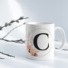 C Letter Printed Mug