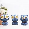 Marble Owl Showpiece - Set of 3