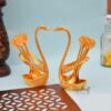 Swan Tissue Holder - Golden Set of 2