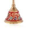 Red Meenakari Pooja Bell - Brass