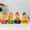 Set of 4 Musician Ganesha