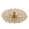 Crystal Round Diya - Brass