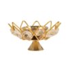 Crystal Diya - 16 Stone Brass