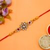 Floral Kundan Rakhi