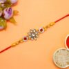 Floral Kundan Rakhi