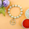 Evil Eye Milky White Kids Bracelet Rakhi