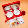 Blossoming Couple Rakhi + Bowl Set Combo