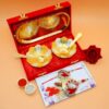 Blossoming Couple Rakhi + Bowl Set Combo