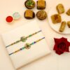 Pack of 2 Rakhi with Baklava Sweet Combo