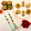 Traditional Couple Pair Rakhi wiht Baklava Combo