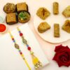 Kesar Yellow Couple Pair & Baklava Sweet Combo