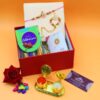 Peacock Motif Royal Kumkum Rakshabandhan Hamper